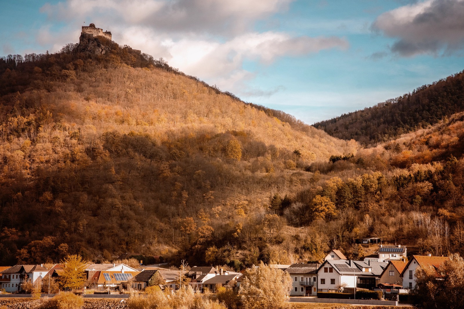 The Danube through Austria's Wachau Valley